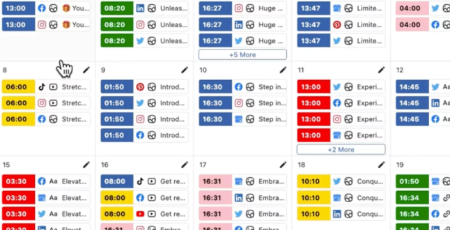 Social Media Scheduling
